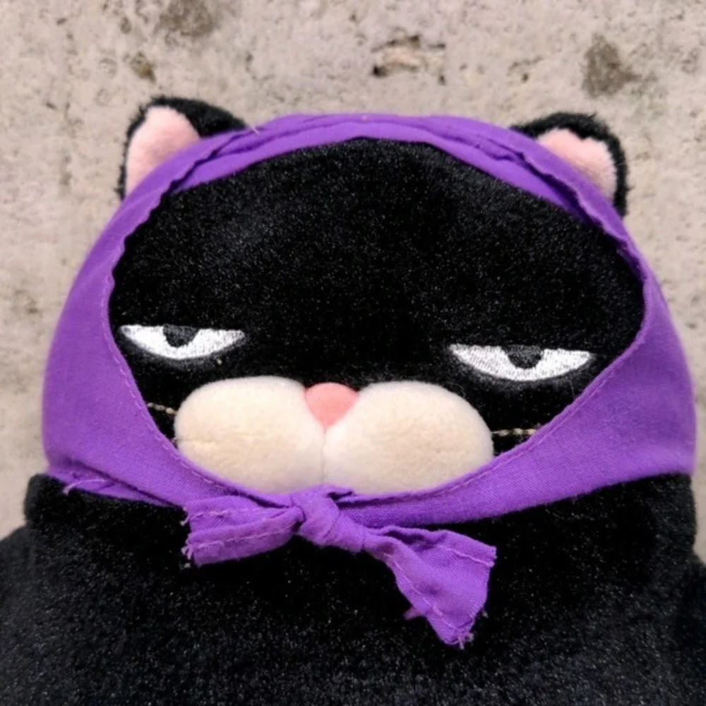 AMUSE Aliquantum Higemanjyu Kuromame Ninja‎ Cat Plush 7